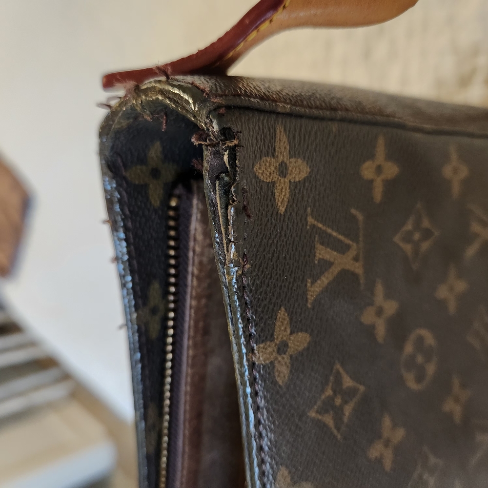 Louis Vuitton Brown Monogram Looping GM Shoulder Bag with Vachetta Leather - Picture 6 of 12